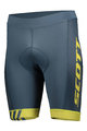 SCOTT Cycling shorts without bib - SCOTT RC TEAM - yellow/blue