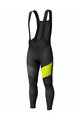 SCOTT Cycling long bib trousers - RC WARM WB - black/yellow