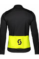 SCOTT Cycling thermal jacket - RC WARM HYBRID WB - yellow/black
