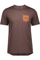 SCOTT Cycling short sleeve t-shirt - TRAIL FLOW DRI - bordeaux