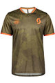 SCOTT Cycling short sleeve jersey - TRAIL FLOW - green/orange