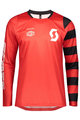 SCOTT Cycling summer long sleeve jersey - TRAIL VERTIC SUMMER - red/white