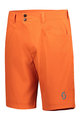 SCOTT Cycling shorts without bib - TRAIL MTN - orange
