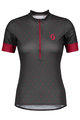 SCOTT Cycling short sleeve jersey - ENDURANCE 20 LADY - pink/grey