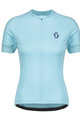 SCOTT Cycling short sleeve jersey - ENDURANCE 10 LADY - light blue