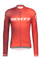 SCOTT Cycling summer long sleeve jersey - RC PRO SUMMER - white/red