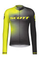 SCOTT Cycling summer long sleeve jersey - RC PRO SUMMER - yellow/black
