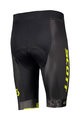 SCOTT Cycling short sleeve jersey and shorts - RC TEAM 10 - black/yellow