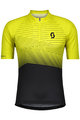 SCOTT Cycling short sleeve jersey - ENDURANCE 20 - black/yellow