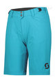 SCOTT Cycling shorts without bib - TRAIL FLOW LADY - blue
