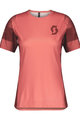 SCOTT Cycling short sleeve jersey - TRAIL VERTIC LADY - red