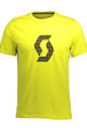 SCOTT Cycling short sleeve jersey - ICON FACTORY TEAM - yellow