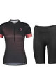 SCOTT Cycling short sleeve jersey and shorts - GRAVEL CONTESSA LADY - purple/black