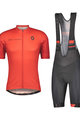 SCOTT Cycling short sleeve jersey and shorts - RC TEAM 10 - grey/black/red