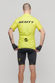 SCOTT Cycling short sleeve jersey and shorts - RC TEAM 10 - yellow/black