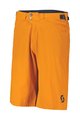 SCOTT Cycling shorts without bib - TRAIL FLOW - orange