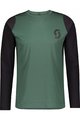 SCOTT Cycling summer long sleeve jersey - TRAIL PROGRESSIVE - green/black