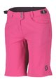 SCOTT Cycling short sleeve jersey and shorts - TRAIL VERTIC LADY - purple/pink