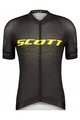 SCOTT Cycling short sleeve jersey and shorts - RC PRO SS - grey/yellow/black