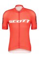 SCOTT Cycling short sleeve jersey and shorts - RC PRO SS - grey/white/red