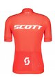 SCOTT Cycling short sleeve jersey and shorts - RC PRO SS - grey/white/red
