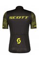 SCOTT Cycling short sleeve jersey and shorts - RC TEAM 10 SS - yellow/grey/black