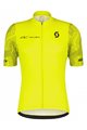 SCOTT Cycling short sleeve jersey and shorts - RC TEAM 10 SS - grey/yellow/black