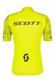 SCOTT Cycling short sleeve jersey and shorts - RC TEAM 10 SS - grey/yellow/black