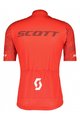 SCOTT Cycling short sleeve jersey and shorts - RC TEAM 10 SS - white/grey/red