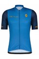 SCOTT Cycling short sleeve jersey and shorts - RC TEAM 10 SS - blue/orange