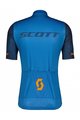 SCOTT Cycling short sleeve jersey and shorts - RC TEAM 10 SS - blue/orange