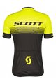 SCOTT Cycling short sleeve jersey and shorts - RC TEAM 20 SS - yellow/black/grey