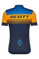 SCOTT Cycling short sleeve jersey and shorts - RC TEAM 20 SS - orange/blue