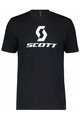 SCOTT Cycling short sleeve t-shirt - ICON SS - black/white