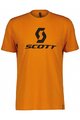 SCOTT Cycling short sleeve t-shirt - ICON SS - black/orange