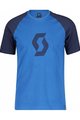SCOTT Cycling short sleeve t-shirt - ICON RAGLAN SS - blue
