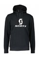 SCOTT Cycling hoodie - ICON LS - white/black