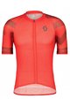 SCOTT Cycling short sleeve jersey - RC PREMIUM CLIMBER - grey/red
