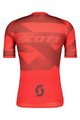 SCOTT Cycling short sleeve jersey - RC PREMIUM CLIMBER - grey/red