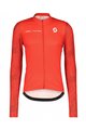 SCOTT Cycling summer long sleeve jersey - RC TEAM 10 LS - white/red