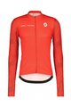 SCOTT Cycling summer long sleeve jersey - RC TEAM 10 LS - white/red
