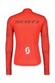 SCOTT Cycling summer long sleeve jersey - RC TEAM 10 LS - white/red