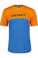 SCOTT Cycling short sleeve jersey - TRAIL FLOW DRI SS - blue/orange
