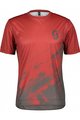 SCOTT Cycling short sleeve jersey - TRAIL VERTIC SS - red/grey