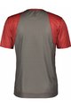 SCOTT Cycling short sleeve jersey - TRAIL VERTIC SS - red/grey