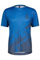 SCOTT Cycling short sleeve jersey - TRAIL VERTIC SS - blue