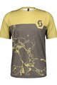 SCOTT Cycling short sleeve jersey - TRAIL VERTIC PRO SS - grey/green