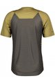 SCOTT Cycling short sleeve jersey - TRAIL VERTIC PRO SS - grey/green