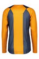 SCOTT Cycling summer long sleeve jersey - TRAIL VERTIC LS - blue/orange