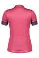 SCOTT Cycling short sleeve jersey and shorts - ENDURANCE 20 SS LADY - black/purple/pink